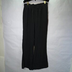 SHEIN Sheer Black Wide Leg Pants